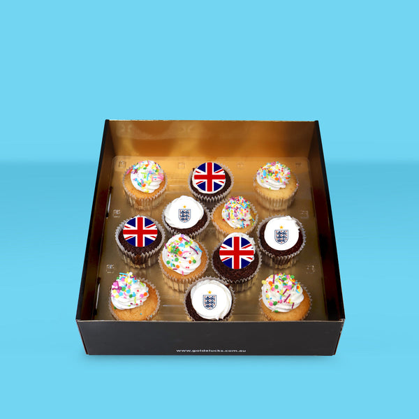 England FIFA World Cup Cupcakes - Goldelucks 