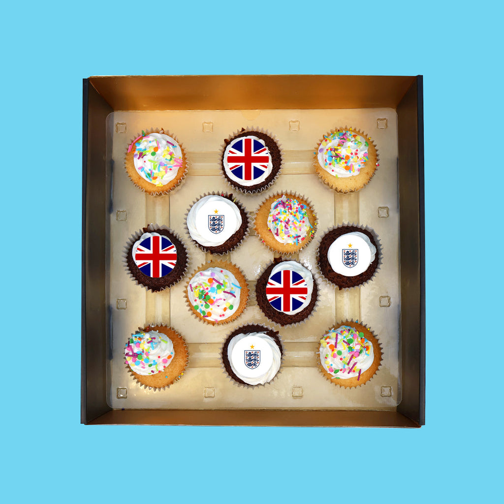 England FIFA World Cup Cupcakes - Goldelucks 
