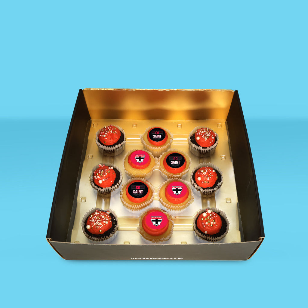 Western Bulldogs Cupcakes (AFL) - Goldelucks 