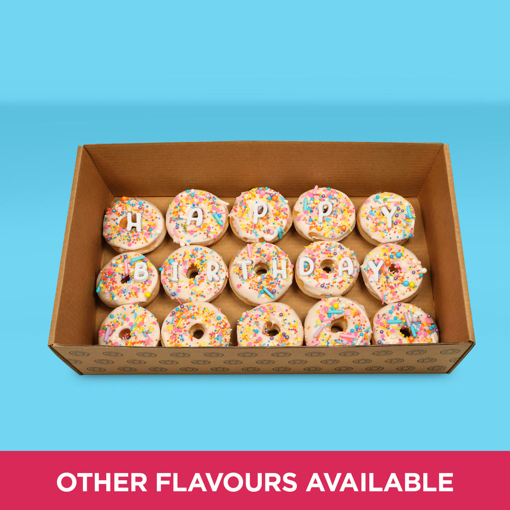 Happy Birthday Letter Donuts