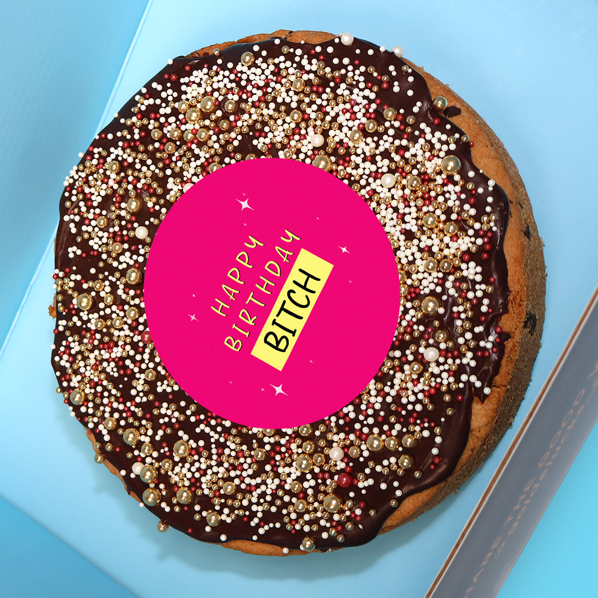 Rude HAPPY BIRTHDAY Giant Cookie – Goldelucks