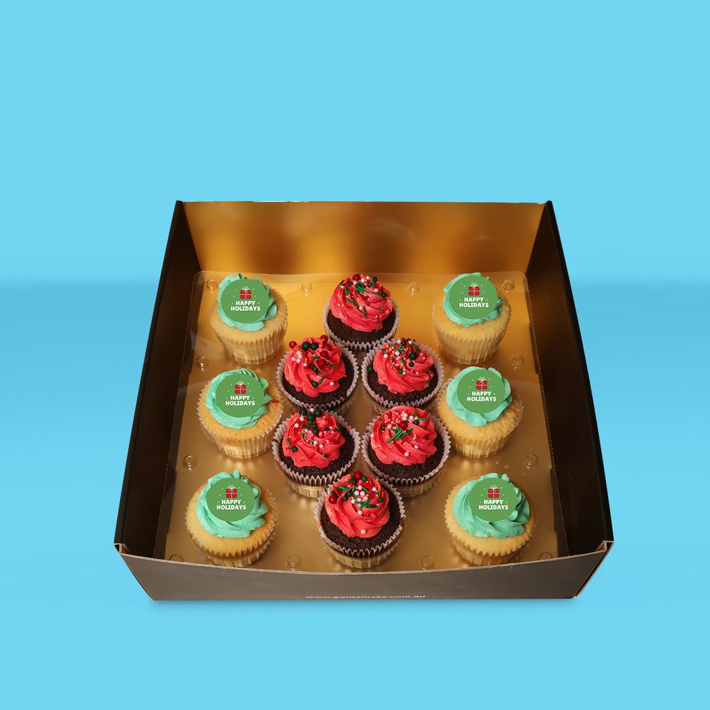 Happy Holidays Cupcakes