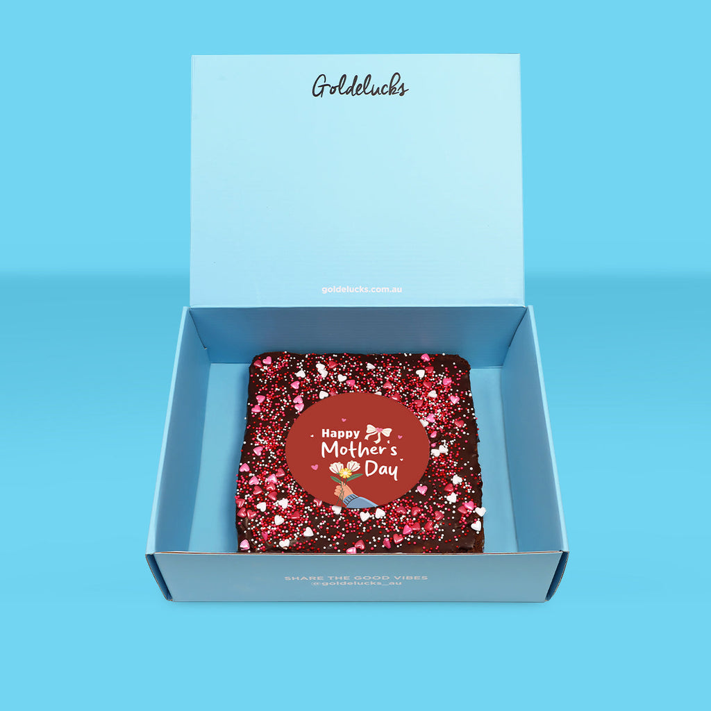 Love You Mum Loaded Brownie - Goldelucks 