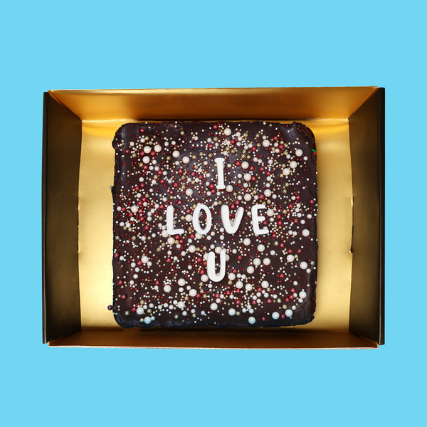 I LOVE U Loaded Brownie