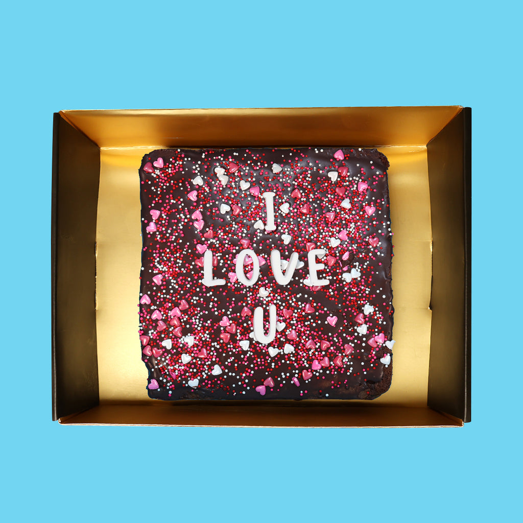 I LOVE U Loaded Brownie
