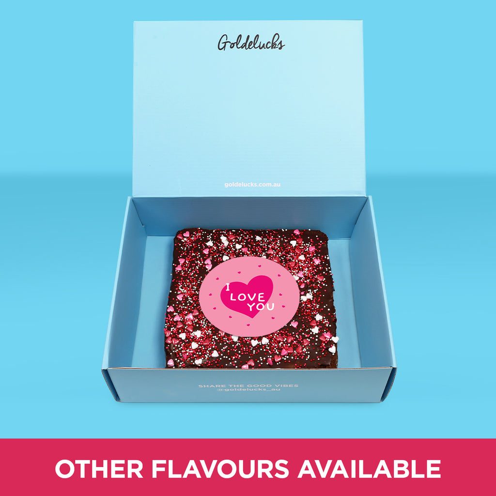 I LOVE YOU Loaded Brownie