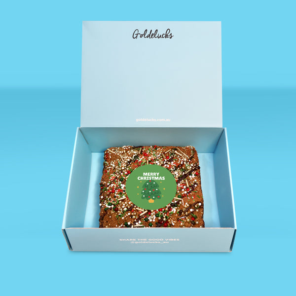 Merry Christmas Loaded Brownie