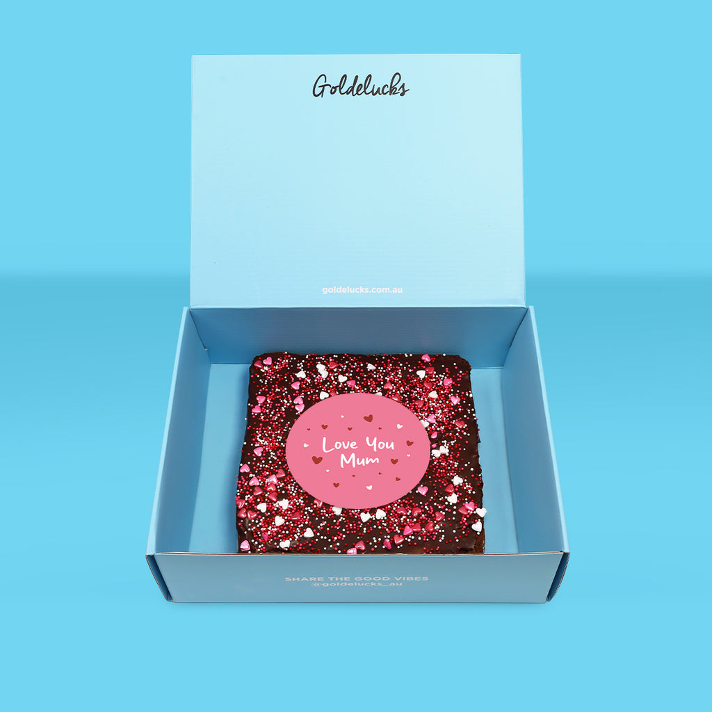 Love You Mum Loaded Brownie