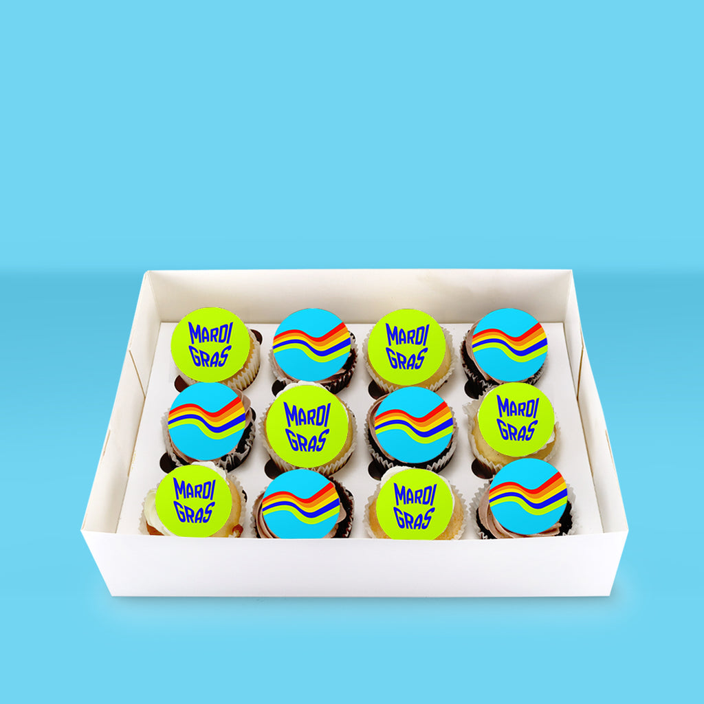 Mardi Gras Cupcakes