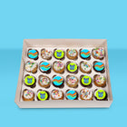 Mini Mardi Gras Cupcakes