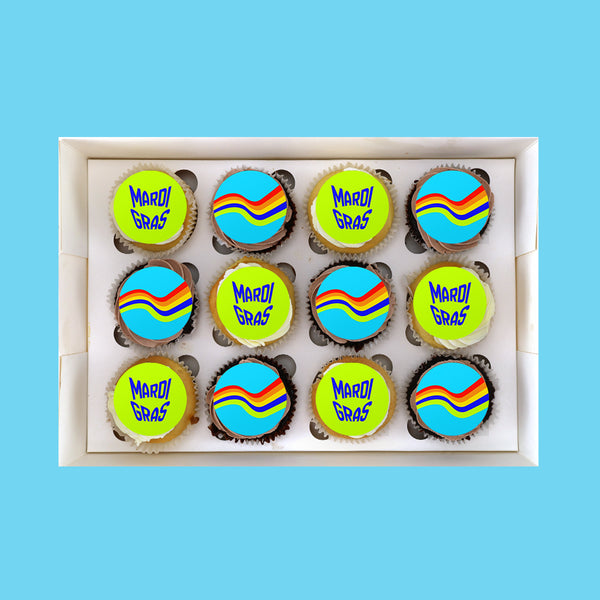 Mardi Gras Cupcakes