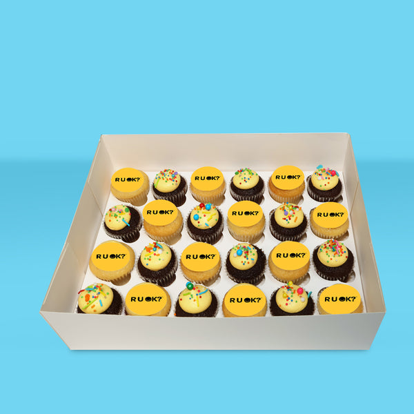 Mini R U OK? Cupcakes