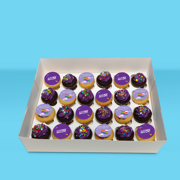 Mini Wear It Purple Cupcakes