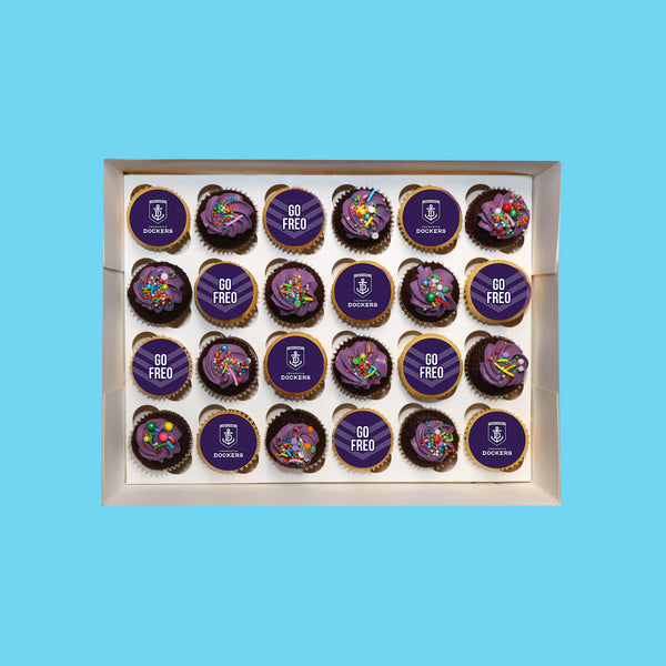 Mini Collingwood Magpies Cupcakes - Goldelucks 