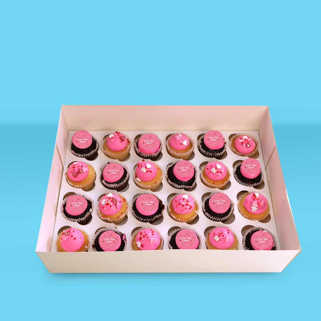 Mini Love You Mum Cupcakes