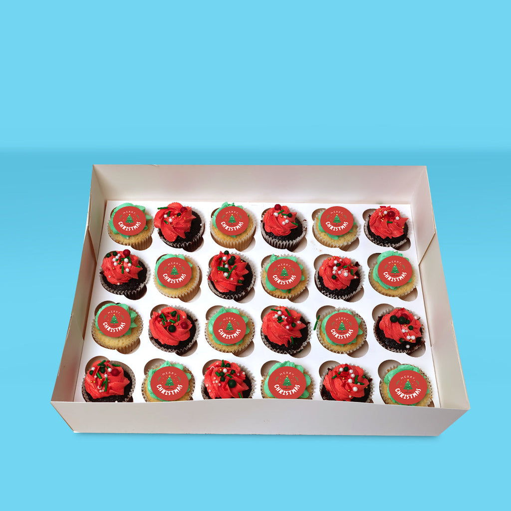 Mini Happy Holiday Cupcakes - Goldelucks 