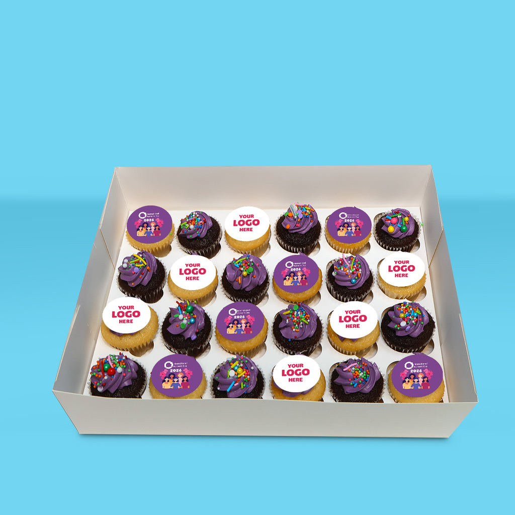 Personalised Mini International Women's Day Cupcakes