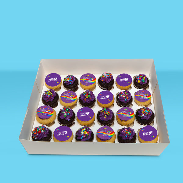 Mini Wear It Purple Cupcakes