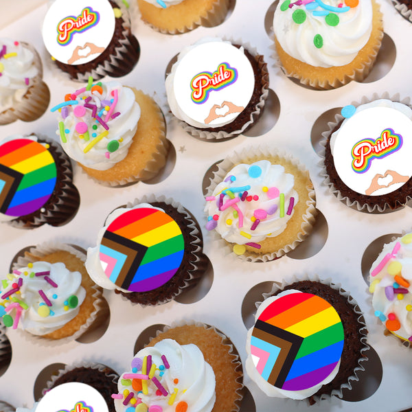 Mini PRIDE Cupcakes