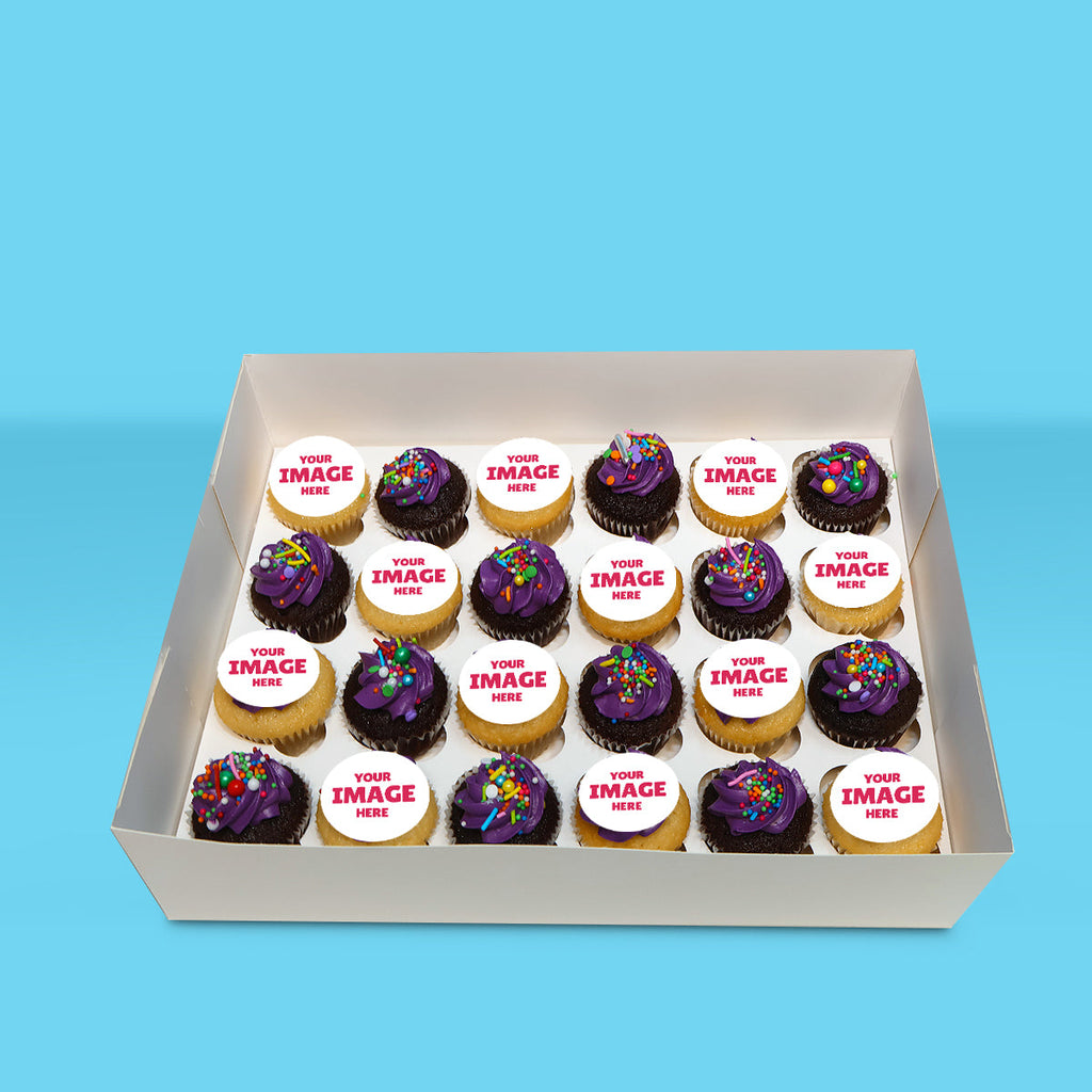 Personalised Mini Yellow Cupcakes - Goldelucks 