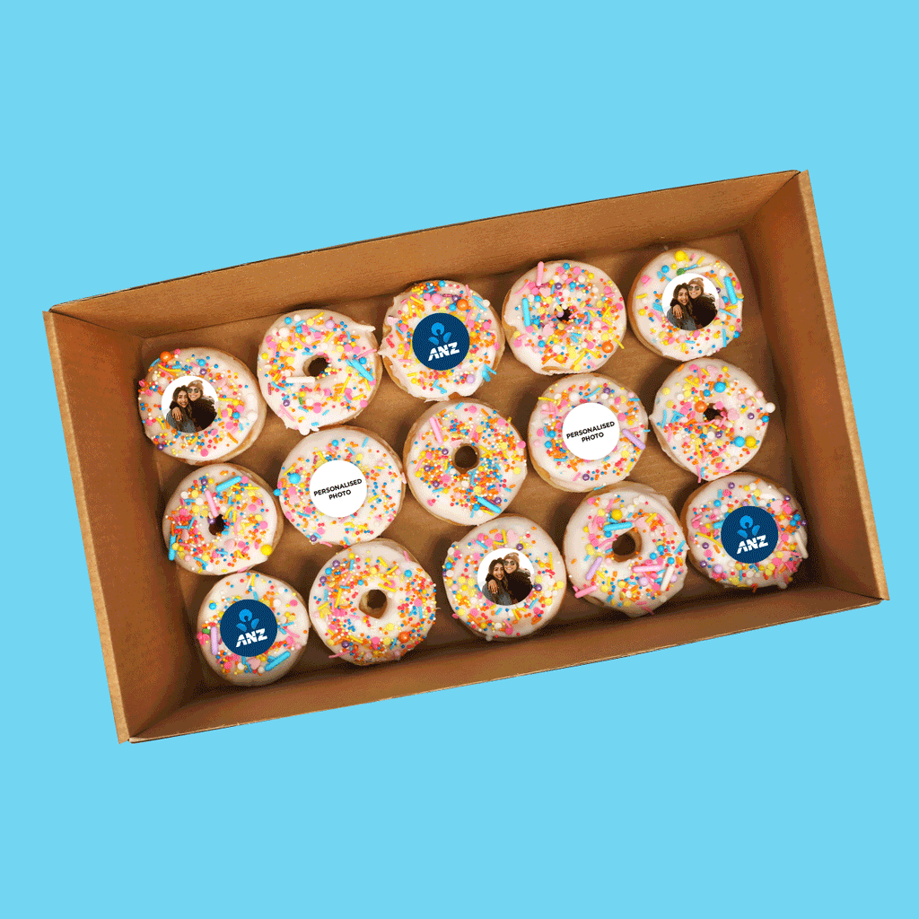 Personalised Rainbow Donuts
