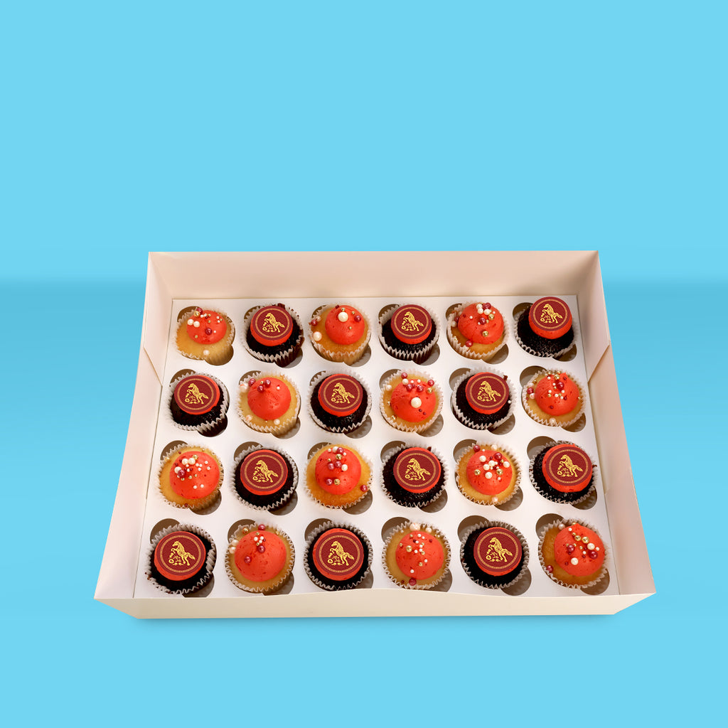 Year of Fire Horse Mini Lunar New Year Cupcakes