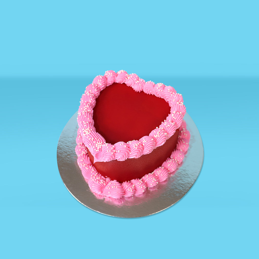 Red Heart Cake