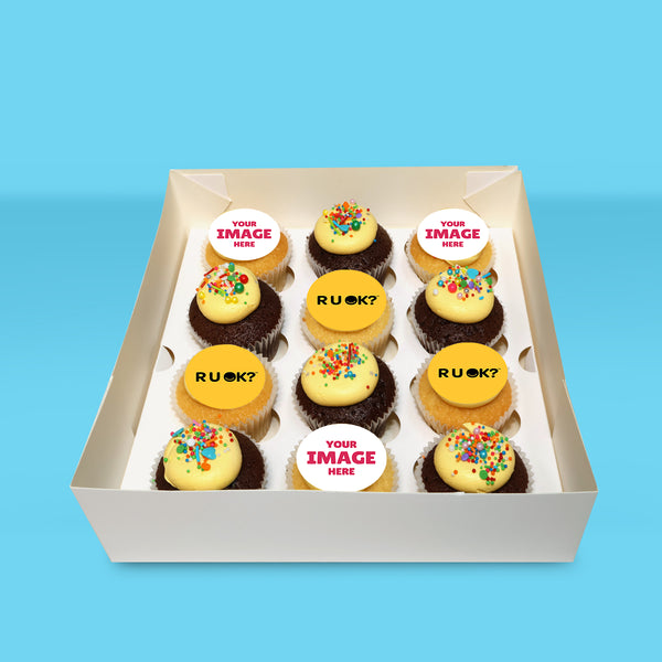 Personalised R U OK? Cupcakes