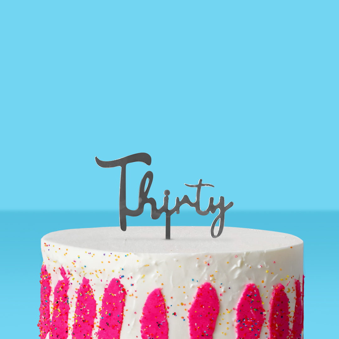 Thirty Birthday Cake Topper - Goldelucks