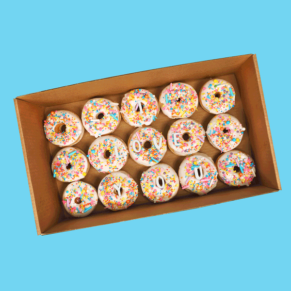 I Love You Letter Donuts