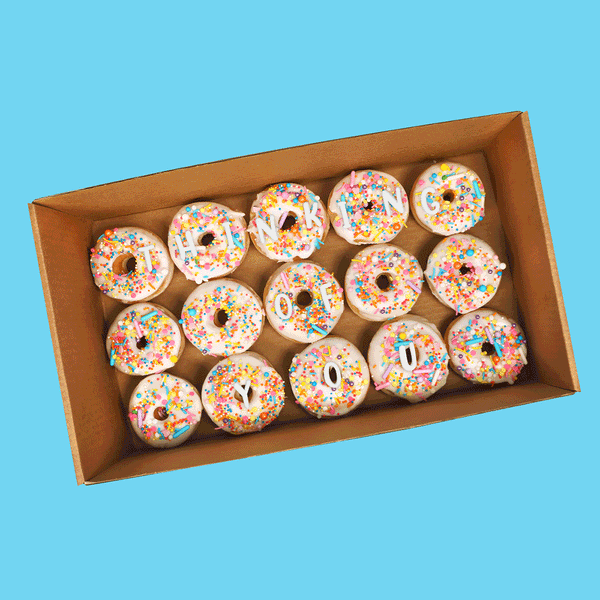 Thinking Of You Letter Donuts