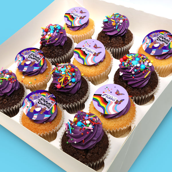 Wear It Purple Cupcakes