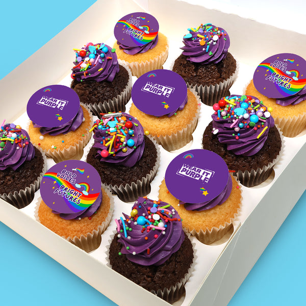 Wear It Purple Cupcakes