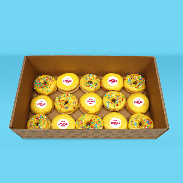 Personalised Yellow Donuts